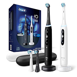 Oral-B iO Series 7 Electric Toothbrush, 2 pack, 4 Brush Heads $169.98