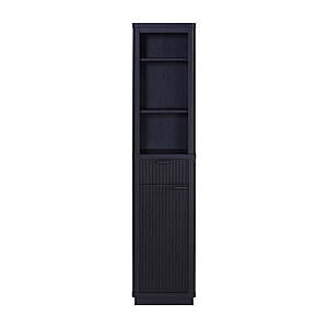 Beautiful Fluted Linen Storage Cabinet (Rich Black) $51.60 + Free Shipping