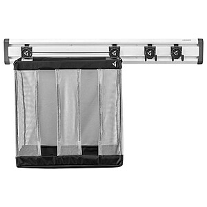 Gladiator GAKT48SLGY 48" GearTrack Sports Garage Wall Storage Kit W/2-Hooks $41