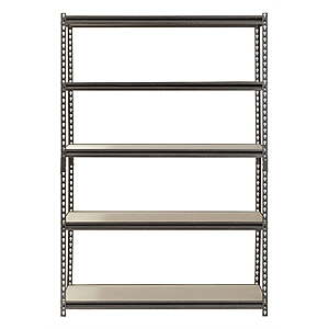 Muscle Rack 48"W x 18"D x 72"H 5-Shelf Steel Freestanding Shelving Unit (Silver) $46.23 + Free Shipping