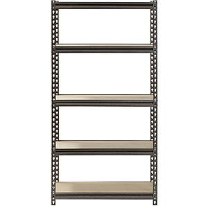 Muscle Rack 12" x 30" x 60" 5-Shelf Steel Shelving Unit (Silver-Vein) $20.79 + Free Shipping w/ Walmart+ or on $35+