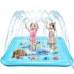 Growsland Splash Pad for Toddlers, Outdoor Sprinkler for Kids $17.98