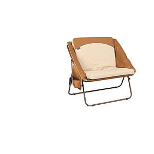 Ozark Trail Padded Foldable Camping Chair w/ Side Storage (Brown & Beige) $31.99 + Free Shipping