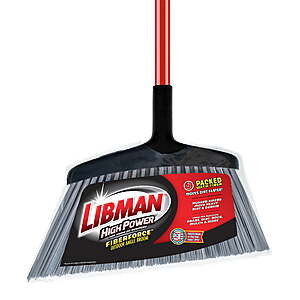Libman 14" Rough Surface Angle Broom w/ 55" Steel Handle $8.67 + Free Shipping w/ Walmart+ or on $35+