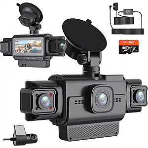 Rexing - R4-RD Dash Cam All-Around 1080p, Built-in 360° Motion Parking Monitor, GPS, App Control - Black $229.99 Bestbuy.com