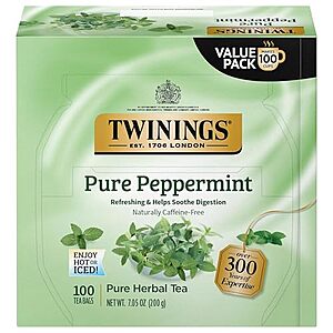 [SnS, AC] $7.10* | 100-Ct Twinings Pure Herbal Tea Bags (Pure Peppermint) at Amazon