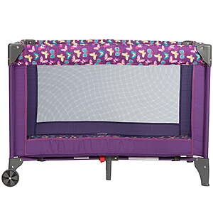 Cosco Kids Funsport Portable Baby Playpen w/ Wheels & Padded Floor (Butterfly Twirl Purple) $23.60 + Free Shipping w/ Walmart+ or on $35+