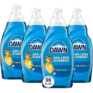 [SnS, AC] $32.21* | 3 × 4-Pack 24-Oz Dawn Ultra Dish Soap (Original) ($10.74 each) at Amazon