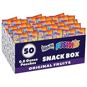 [SnS, AC] $8.74* | 50-Pk 0.8-Oz Welch's Fruit Snacks at Amazon (17.5￠ each)