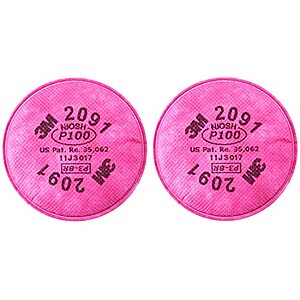 $7.50* | 2-Pc 3M Particulate Filter (2091, P100, Pink) at Amazon