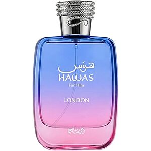 $37.95* | 3.38-Oz Rasasi Hawas London Eau de Parfum Spray for Men at Amazon