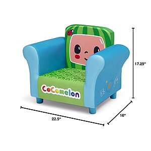 Delta Children Kid's Upholstered Chair (CoComelon) $15.23 + Free Shipping w/ Prime or on $35+