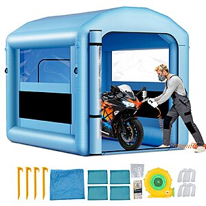 VEVOR Inflatable Paint Booth, 9.84 x 8.2 x 8.2 ft $128.31
