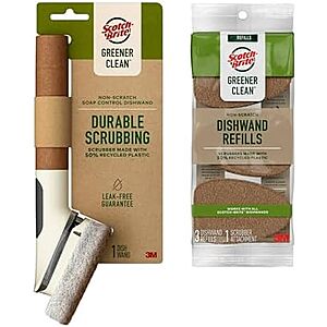 [NEW, SnS] $4.81 | Scotch-Brite Greener Clean Non-Scratch Soap Control Dishwand with 3 Refills at Amazon