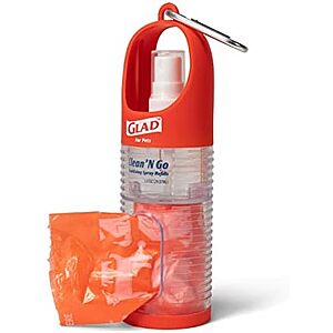 [SnS, AC] $1.45 | Glad for Pets Clean and Go Waste Bag Dispenser with Antibacterial Aloe Hand Sanitizer Spray at Amazon