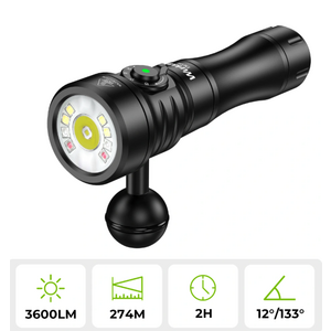 Wurkkos DL08 Rechargeable Diving Light – 3600 Lumens – $48.99 Shipped, No Tax