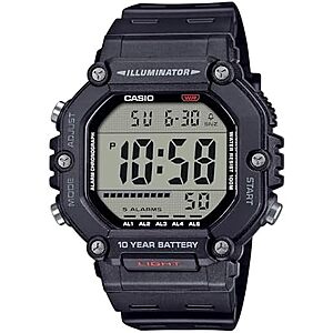 $27.57* | Casio Illuminator Men's 49.7mm Digital LED Sports Watch (Black) at Amazon