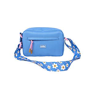 Oodles Smiley Floral Print Cross-Body Pet Waste Bag Carrier w/ Removable Strap (Blue) $4.80 + Free S&H w/ Walmart+ or on $35+