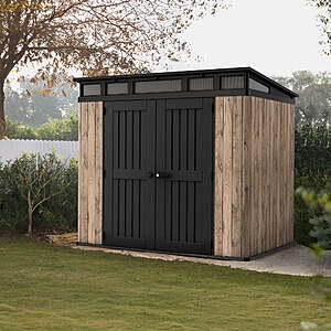 Sam's Club Members: Keter 8'x6' Signature Collection Aspen Resin Outdoor Storage Shed (Pine) $596.75 + Free S&H w/ Sam's Plus Membership