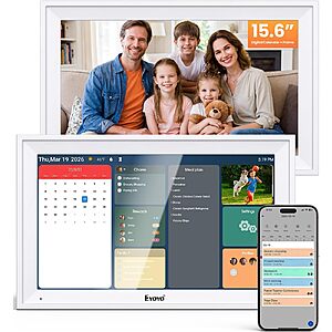 Eyoyo 15.6" 1920x1080 Smart Digital Calendar Wall Planner w/ WiFi Sync, Auto-Dimming & 64GB Storage $82.99 + Free Shipping