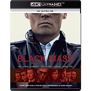 Black Mass [4K UHD] [Blu-ray] $13.03 Amazon.com
