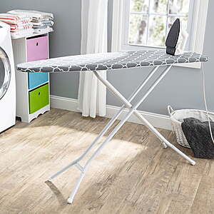 Seymour Adjustable Height Ironing Board w/ 4-Leg Steel Frame & Cotton Mesh Top $13.98 + Free Shipping w/ Walmart+ or on $35+