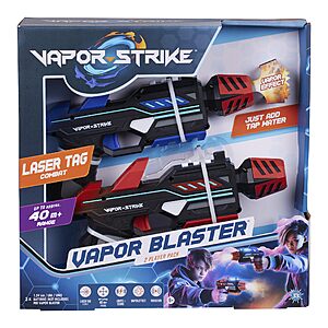 Vapor Strike Vapor Blasters 2 Player Pack, Lights, Sounds & Vapor Effects, Laser Tag Style Battle (Set of 2 Blasters) $4.97