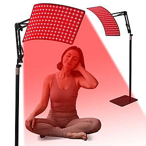 Red Light Therapy Panel w/ 660nm Red & 850nm Near-Infrared LEDs, Remote Control (Red Color) $49.99 + Free Shipping