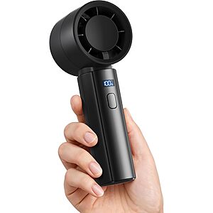 Gaiatop HF-16 Rechargeable Handheld Mini Fan (Black or Pink) $5.99 + Free Shipping w/ Prime or on $35+