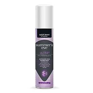 2-Oz Summer's Eve Daily Feminine Spray (Ultra) $1.75 w/ S&S + Free Shipping w/ Prime or on $35+