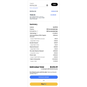 SAMSUNG: Samsung Galaxy Z Fold 8 + Watch Ultra 2 $1,010.49 (W/ Trade-in) $1010.49