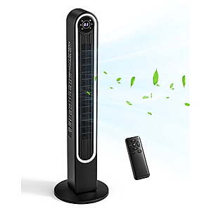 42" Ktaxon Bladeless Tower Fan w/ Remote, 150° Oscillation, 9-Hour Timer $49.99 + Free Shipping