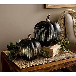 2-Piece Valerie Illuminated Starry Night Glass Pumpkins (Various Colors) $37.98 + $5.50 Shipping
