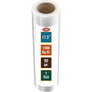 17.5" 1100 SqFt Simply Cool 80-Gauge Stretch Wrap $11.32w/ S&S + Free Shipping w/ Prime or on $35+