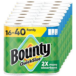 12-ct Bounty Paper Towels + 30-ct Charmin Toilet Paper + $20 Amazon Credit $51.65 (after $25 rebate) w/ S&S