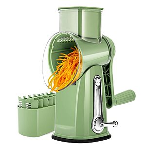 [Prime] 5-in-1 SUSTEAS Multifunctional Manual Rotary Cheese Grater $12.49 + Free Shipping