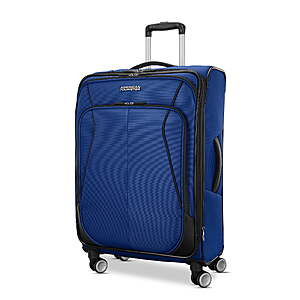 American Tourister 4 Kix 3.0 Softside Medium Checked Spinner Suitcase - Sapphire Blue $40