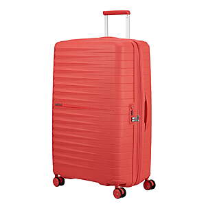 American Tourister Fastforward Hardside Large Checked Suitcase with Spinner Wheels - Sunset Coral $68
