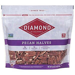 $8.74* | 16-Oz Diamond of California Pecan Halves at Amazon