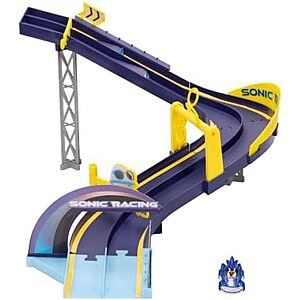$11.99** | Sonic The Hedgehog E-Stadium Track Set with 1:64 Die Cast Vehicle at Amazon