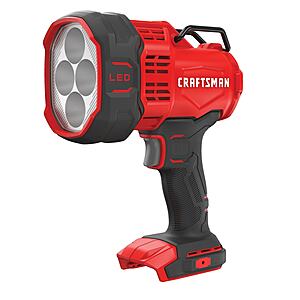 CRAFTSMAN V20 20-volt max Lithium ion (Li-ion) Cordless 2500-Lumen LED Rechargeable Power Tool Flashlight (Tool only) in Red | CMCL060B $49