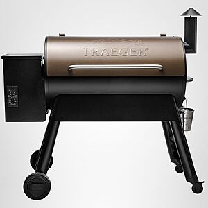 Traeger Grills Pro 34 Electric Wood Pellet Grill and Smoker, Bronze, 884 Square Inches Cook Area, 450 Degree Max Temperature, Meat Probe, 6 in 1 BBQ Grill $380