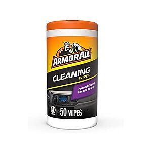 50-Count Armor All Car Cleaning Wipes $2.99 & More + Free S&H w/ Prime