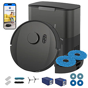 bObsweep - UltraVision Pet Self-Empty Robot Vacuum & Mop, 1.5 Gal 180-Day Dock, App & Voice Control, US Engineered $299 Bestbuy.com
