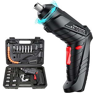 BN-LINK Cordless Screwdriver Set w/ 45PCS Drill/Driver Accessories $14.24 + Free S&H w/ Walmart+ or $35+