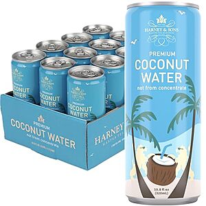 [NEW, SnS, AC] $17.30 | 12-Pack 10.8-Oz Harney & Sons Coconut Water at Amazon ($1.44 each)