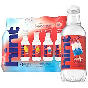 [SnS, AC] $9.17 | 12-Pack 16-Oz Hint Fruit-Infused Purified Flavored Water (Summer Classics Variety Pack) at Amazon (76.4￠ each)