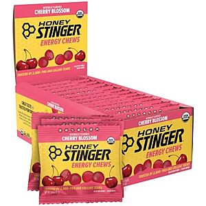 [NEW, SnS, AC] $12.46 | 12-Pack 1.8-Oz Honey Stinger Organic Energy Chew (Cherry Blossom) at Amazon