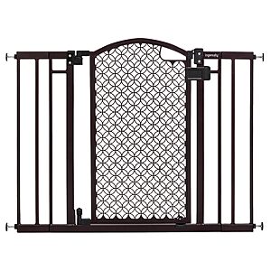 $27.60: Ingenuity Decorative Panel Tall Baby Gate & Dog Gate, 28"-42" Wide, 30" Tall Espresso at Amazon
