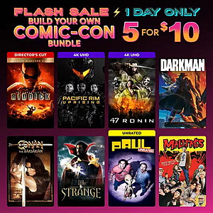 Fanflix: Build Comic-Con Bundle Universal Digital Titles 5 for $10